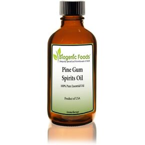 Biogenic Foods Pine Gum Spirits - Organic Pure Essential Oil of Pine Tree NOT Rectified Paint Grade (4 OZ), 4 Ounce