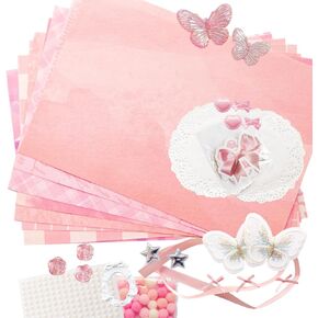 FXiaoy 60PCS DIY Ita Bag Kit Complete Anime Ita Bag Accessories Set Including Satin Decorations, Ribbons, and Bows for Beginners (Pink) in Kuwait