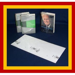 25-9 1/2" x 20" Brodart Fold-On Book Jacket Covers - Center-Loading, Adjustable, Clear Mylar