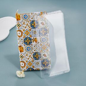 Planner Cover Protector. PVC Clear Plastic Book Cover, Clear Cover for Weekly Accessories.Water-Repellent Book Covers 7.68 x 3.8 inches