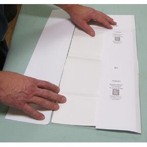 50-9 1/2" x 20" Brodart Fold-On Book Jacket Covers - Center-Loading, Adjustable, Clear Mylar