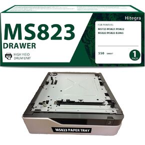 MS823 Drawer High Capacity 550 Sheet Repalcement for Lexmark MS823 Paper Tray Compatible with MS725 MS821 MS822 MS823 MS825 B2865 Printer Drawer, 1-Pack