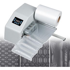 Bubble Cushioning Wrap Machine, Automatic Air Pillow Inflatable Machine, Temperature/Speed/Air Volume Controllable, for Logistics, Express, Warehouse, Factory