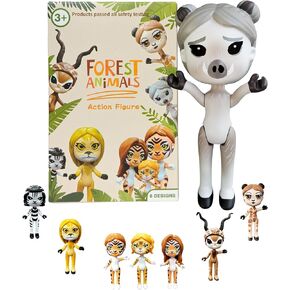 PLENTY MORE Piggy Forest Action Figure - 8cm Collectible Action Figure, Creative Forest Animal Toy, Educational and Fun Play for Ages 3+, Safe and Non-Toxic