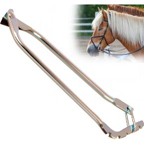 Jeffers Equine Chain End Horse Twitch – 18 inch Wooden Handle Twitch for Horses, Ponies – Humane Restraint Tool for Nose or Neck – Stable, Ranch, Barn, Vet, Tack Gear, Grooming, Western Equipment