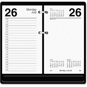 At-A-Glance(R) Recycled Desk Calendar Refill, With Tabs, 3 1/2in. x 6in.