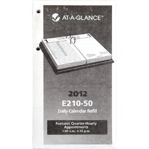 AT-A-GLANCE Lare Desk Calendar Refill, 5 x 8 Inches, 2012 (E210-50)
