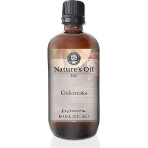 Oakmoss Fragrance Oil (60ml) for Diffusers, Soap Making, Candles, Lotion, Home Scents, Linen Spray, Bath Bombs, Slime