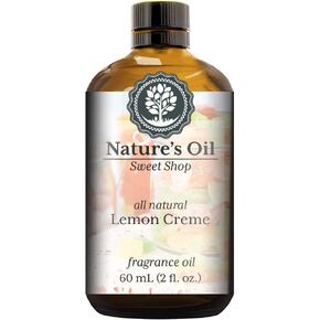 Lemon Creme Fragrance Oil (60ml) for Diffusers, Soap Making, Candles, Lotion, Home Scents, Linen Spray, Bath Bombs, Slime