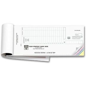100018-2 Classic Design 2-Part Booked Deposit Tickets 8 7/8 x 3 3/8" Qty 150 Tickets in Kuwait