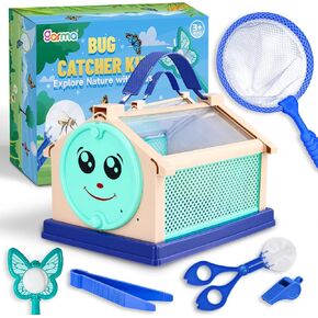 Garma Bug Catcher Kit for Kids, Outdoor Explorer Kit for Toddler with Insect Collection Box Bug Catching Tools and Magnifying Glass Spring Insect Catching Kit Summer Nature Toys Birthday Gifts