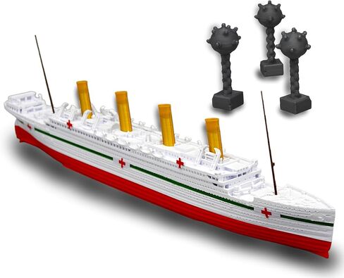 Theroller3d HMHS Britannic Model Ship with 3 PC Seamines ، Titanic Titanic Toys 1 FT ، Titanic Toy ، Titanic Dip ، Titanic Ship ، Titanic Cake Topper ، تمثال تيتانيك ، قارب تيتانيك in Kuwait