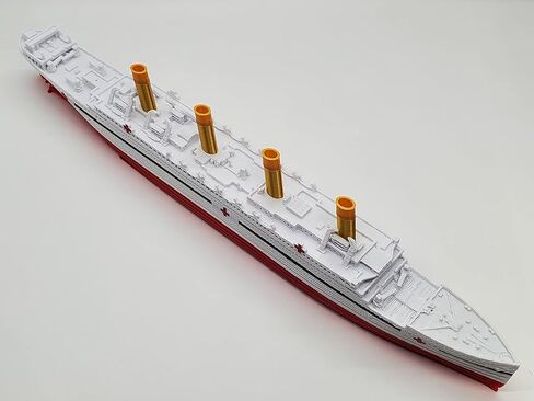 Theroller3d HMHS Britannic Model Ship with 3 PC Seamines ، Titanic Titanic Toys 1 FT ، Titanic Toy ، Titanic Dip ، Titanic Ship ، Titanic Cake Topper ، تمثال تيتانيك ، قارب تيتانيك in Kuwait