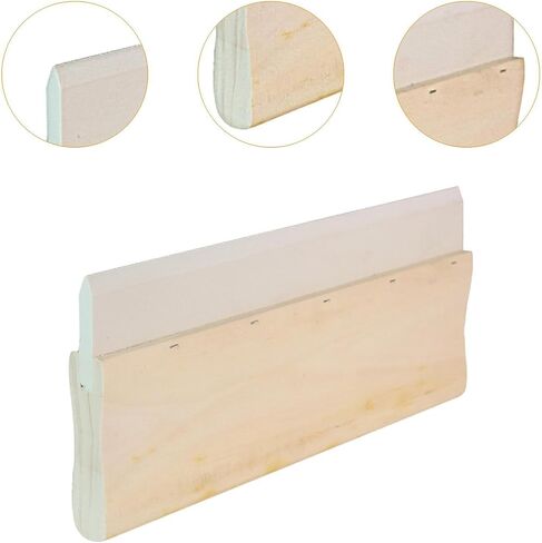 Silk Screen Printing Blades Rubber Blades Reusable Sturdy Lightweight Durometer Squeegee Screen Printing Ink Blades, 25cm in Saudi Arabia