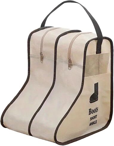 WITERY Boots Shoe Bag Travel Organizer Storage Cube-Portable Waterproof Shoe Bags Organizer Dust Cover Protector Bag Under Bed Wardrobe Organizer in Kuwait