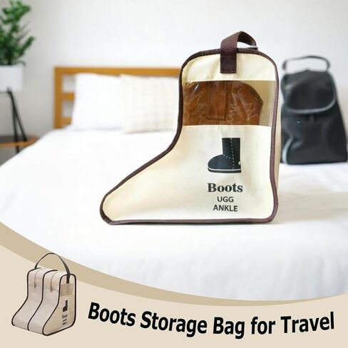 WITERY Boots Shoe Bag Travel Organizer Storage Cube-Portable Waterproof Shoe Bags Organizer Dust Cover Protector Bag Under Bed Wardrobe Organizer in Kuwait