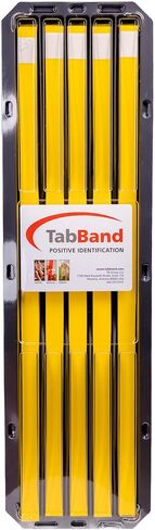 Max Temporary Pet ID Collars - 20 Inch - 500 Count - Yellow - Writable, Durable, Easy to Apply in Saudi Arabia