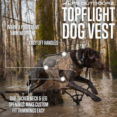 ALPS OutdoorZ Topflight Dog Vest, Realtree MAX-5 - X-Large in Kuwait