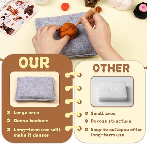 Mayboos 6 Pcs Needle Felting Kit, Felting Kits for Beginners (Cute Cat) in Saudi Arabia