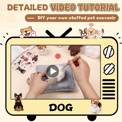Mayboos 6 Pcs Needle Felting Kit, Felting Kits for Beginners (Cute Cat) in Saudi Arabia