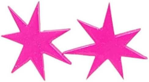 Jem and the Holograms Jem Star Earrings (Pink or Red) (Sterling Silver Studs, Pink) in Saudi Arabia