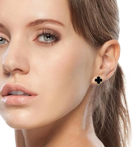 Elegant Stainless Steel Stud Earrings for Women – Fashionable Anti-Tarnish Ear Studs, Aesthetic Jewelry for Girls, and Stylish Women’s Accessories in Saudi Arabia