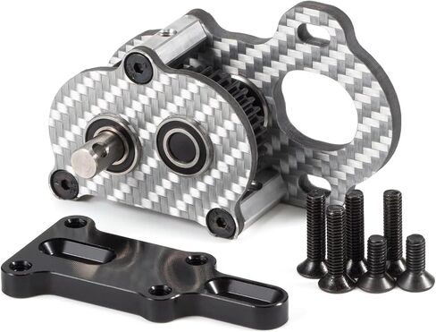 29G Ultra Light Portal Transmission 48p Carbon Tiny Gearbox مع Slidable Shim for Axial Capra F9 AR45 Vanquish F10 Portal Axle (Black) in Kuwait