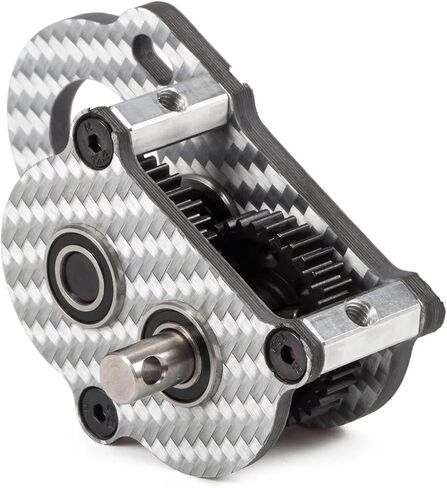 29g Ultra Light Portal Transmission 48P Carbon Tiny Gearbox with Slidable Shim for Axial Capra F9 AR45 Vanquish F10 Portal Axle (Silver) in Saudi Arabia