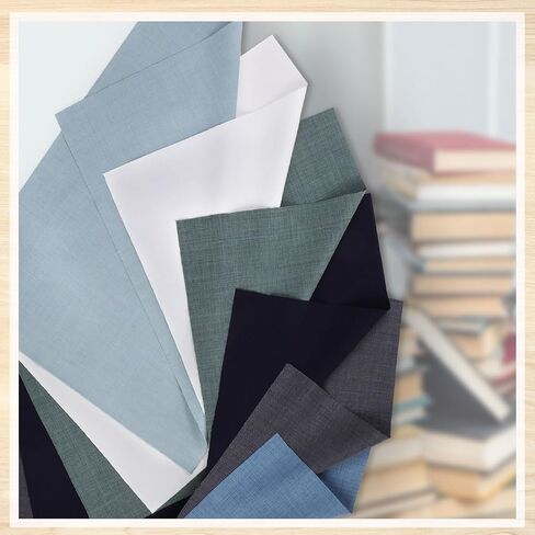 Book Binding Cloth Kit, Includes 12''x16'' Bookcover Cloth Fabric 24 Decorative Corners 3 Iron on Vinyl Sheets Bone Folder Tools, Backing Paper,for Old Book DIY Craft Supplies(Vintage Series) in Saudi Arabia