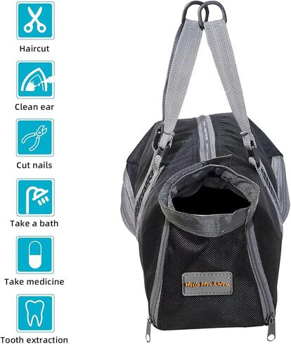 CINF CAT CAT DILIPTING CLIPATING GROOMING REDITINT BAS لا يوجد خدش لعضل للاستحمام في فحص الأظافر عن حقن (Blue ، M) in Kuwait