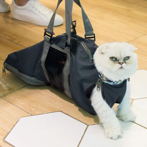 CINF CAT CAT DILIPTING CLIPATING GROOMING REDITINT BAS لا يوجد خدش لعضل للاستحمام في فحص الأظافر عن حقن (Blue ، M) in Kuwait