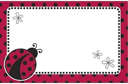 Lady Bug Enclosure Card 50 Pack in Saudi Arabia