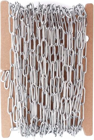THREENEST 16.4-Feet Width 2.5mm Stainless Steel Paperclip Chains, 18K Real Gold Plated, Soldered Cable Long Craft Chain for Necklace Bracelet Earring Jewelry Making (2200-GOLD-5M) in Saudi Arabia