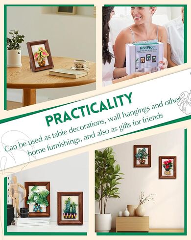 OEHPICC EDELE TOLITETLE TOLITET-SEDSE-WOOL CONDING SUPPIES مع Frame & Tools (3 Potted Potted) | تشمل مجموعة الطلاء التي شعرت بها الإبرة للبالغين إبر التلبيس ، ورقة النسيج ، التعليمات in Kuwait