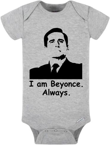 The Office Baby Bodysuit (Gray, 6-9) in Saudi Arabia