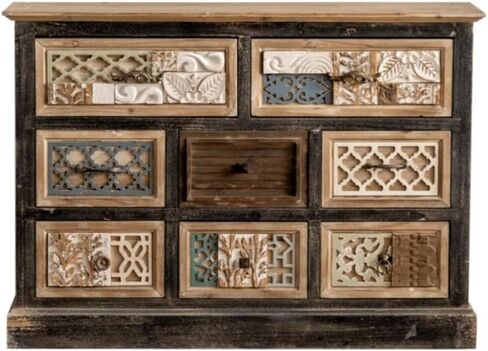 Sideboard Cabinet Chinese Solid Wood Sideboard Cabinet Console Dining Room Storage Buffet Cabinet Living Room Decorative Cabinet Sideboard Cabinet with Drawers in Saudi Arabia