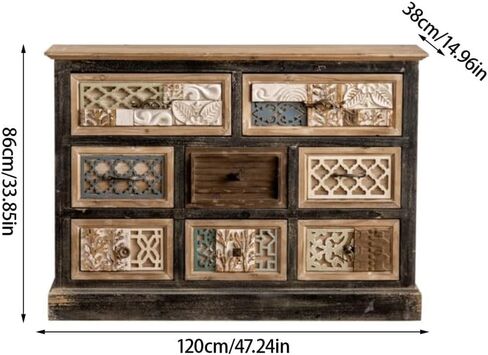 Sideboard Cabinet Chinese Solid Wood Sideboard Cabinet Console Dining Room Storage Buffet Cabinet Living Room Decorative Cabinet Sideboard Cabinet with Drawers in Saudi Arabia