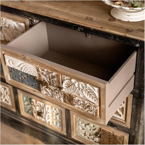 Sideboard Cabinet Chinese Solid Wood Sideboard Cabinet Console Dining Room Storage Buffet Cabinet Living Room Decorative Cabinet Sideboard Cabinet with Drawers in Saudi Arabia
