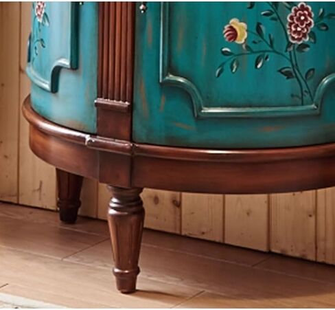 Sideboard Cabinet Home Retro Porch Cabinet Painted Foyer Entrance Board Wood Dining Side Decoration Storage Cabinet Sideboard Cabinet with Drawers in Saudi Arabia