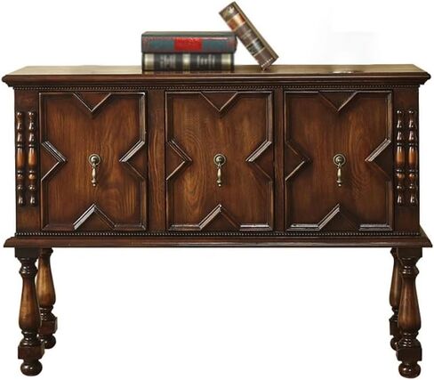 Sideboard Cabinet Sideboard Living Room Foyer Cabinet Board Wood Sideboard Multifunctional Retro Entrance Cabinet Sideboard Cabinet with Drawers in Saudi Arabia