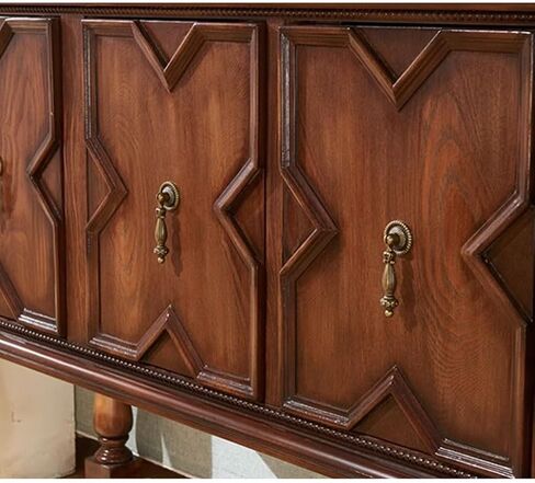 Sideboard Cabinet Sideboard Living Room Foyer Cabinet Board Wood Sideboard Multifunctional Retro Entrance Cabinet Sideboard Cabinet with Drawers in Saudi Arabia