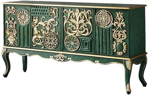Sideboard Cabinet Nordic Entrance Cabinet Light Luxury Board Wood Entrance Storage Cabinet Kitchen Storage Cabinet Dining Sideboard Sideboard Cabinet with Drawers(S:155X40X91CM) in Saudi Arabia