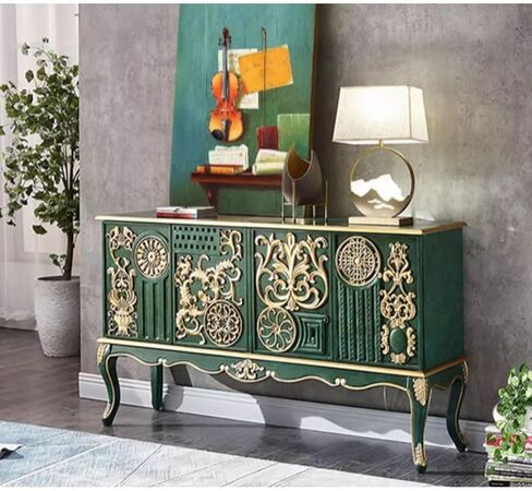 Sideboard Cabinet Nordic Entrance Cabinet Light Luxury Board Wood Entrance Storage Cabinet Kitchen Storage Cabinet Dining Sideboard Sideboard Cabinet with Drawers(S:155X40X91CM) in Saudi Arabia