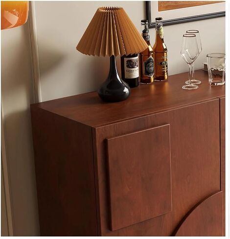 Sideboard Cabinet French Antique Style Shoe Cabinet American Retro Entrance Cabinet Living Room Wall Storage Cabinet Multifunctional Partition Dining Side Cabinet Sideboard Cabinet With Drawers(Wooden in Saudi Arabia