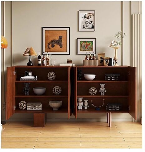 Sideboard Cabinet French Antique Style Shoe Cabinet American Retro Entrance Cabinet Living Room Wall Storage Cabinet Multifunctional Partition Dining Side Cabinet Sideboard Cabinet With Drawers(Wooden in Saudi Arabia
