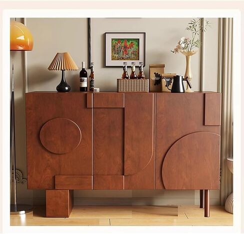 Sideboard Cabinet French Antique Style Shoe Cabinet American Retro Entrance Cabinet Living Room Wall Storage Cabinet Multifunctional Partition Dining Side Cabinet Sideboard Cabinet With Drawers(Wooden in Saudi Arabia