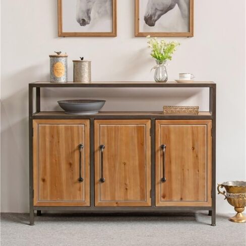 Sideboard Cabinet Retro Home Storage Cabinet Kitchen Self Storage Cabinet Console Cabinet Wooden Sideboard Entrance Sideboard Cabinet with Drawers in Saudi Arabia