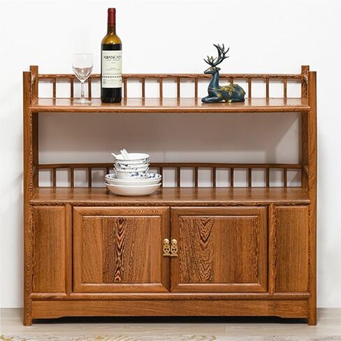Sideboard Cabinet Solid Wood Sideboard Storage Cabinet with Door and Shelf Kitchen Food Storage Cabinet Suitable for Dining Room, Living Room and More Sideboard Cabinet with Drawers(A) in Saudi Arabia