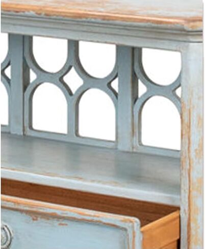 مجلس الوزراء الجانبي Country Sideboard غرفة المعيشة أريكة شرفة الجانبية تخزين مطعم Nordic Retro Aged Board Wood Storage Fabinet Sideboard Babinet مع أدراج (B: 160 × 38x90 سم) in Saudi Arabia