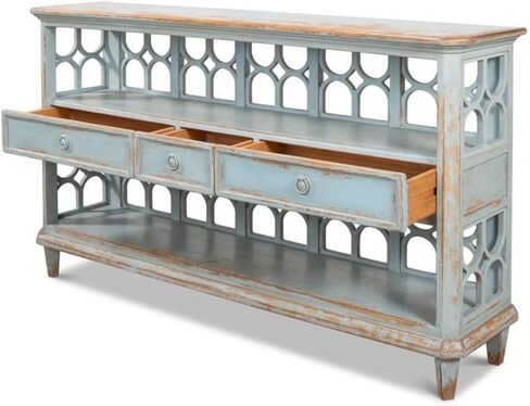 مجلس الوزراء الجانبي Country Sideboard غرفة المعيشة أريكة شرفة الجانبية تخزين مطعم Nordic Retro Aged Board Wood Storage Fabinet Sideboard Babinet مع أدراج (B: 160 × 38x90 سم) in Saudi Arabia